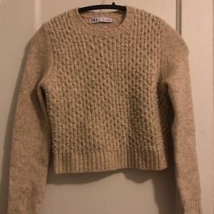 Zara small pearl sweater